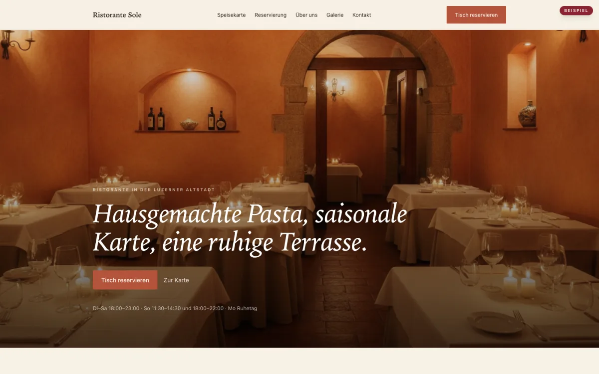 Restaurant · Reservation