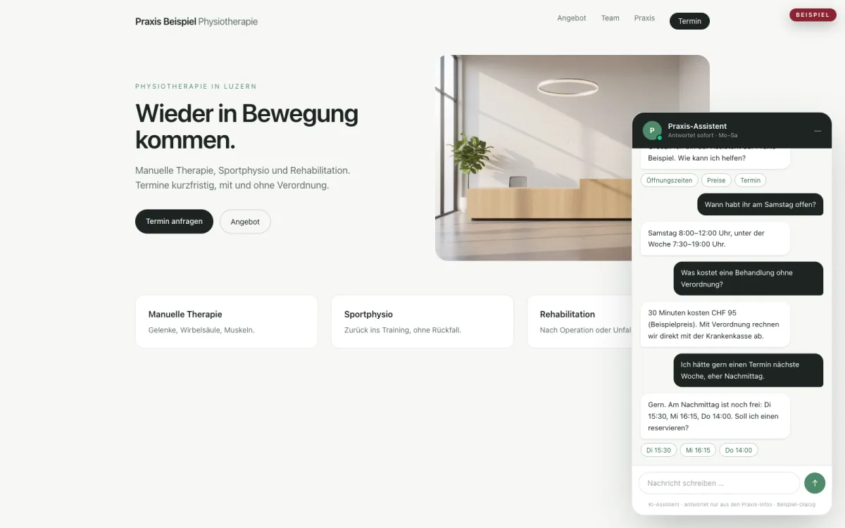 Kunden-Chatbot · Praxis